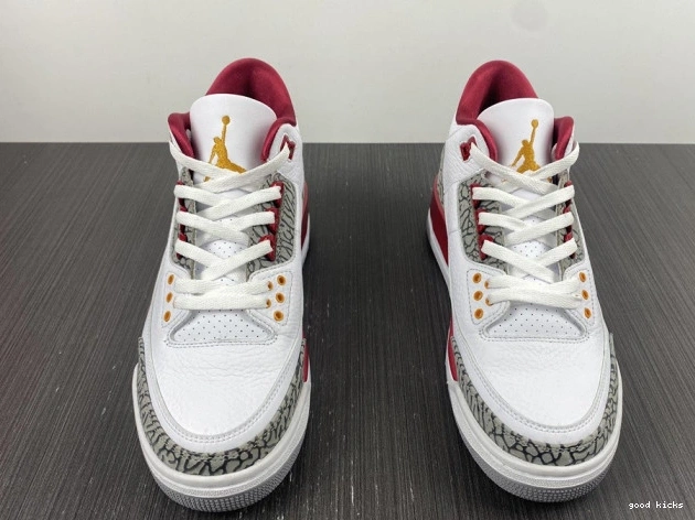 Rep 3 Retro CT8532-126 Red Cardinal Jordan 0822